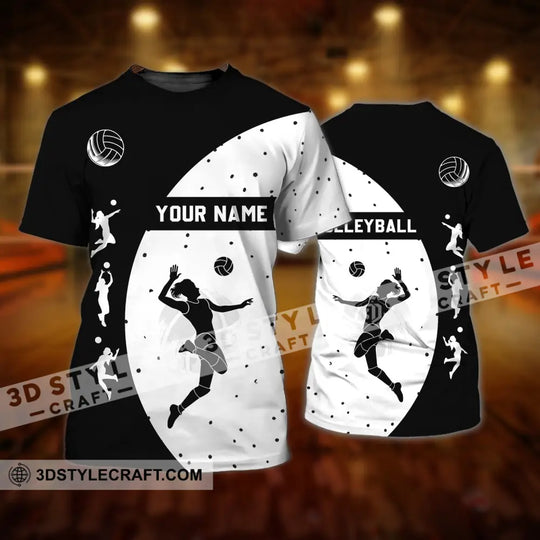 Woman Shirt - Custom Name T-Shirt - Volleyball Shirt - Volleyball Clothing style option 2