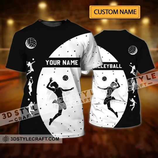 Woman Shirt - Custom Name T-Shirt - Volleyball Shirt - Volleyball Clothing style option 1