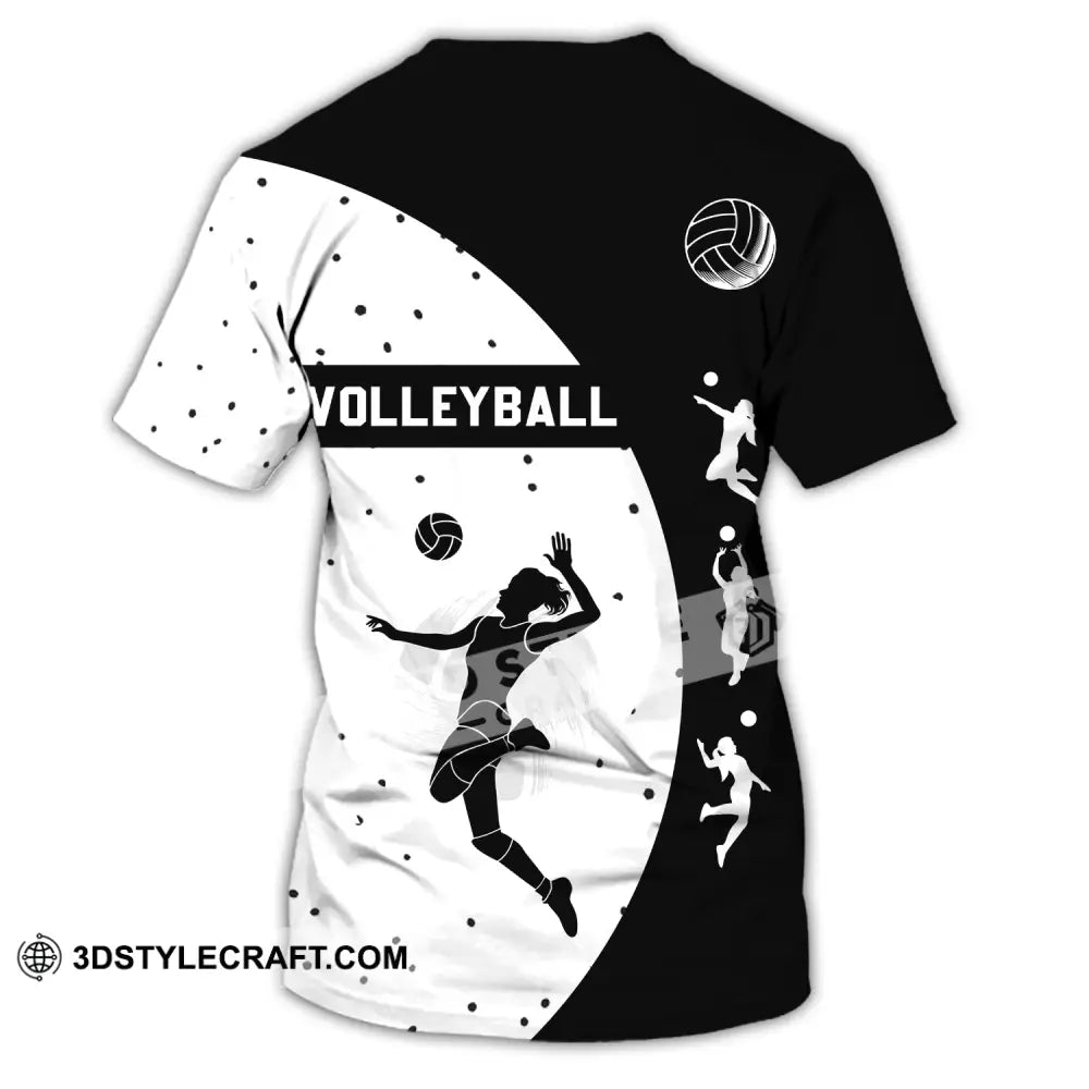 Woman Shirt - Custom Name T-Shirt Volleyball Clothing T-Shirt