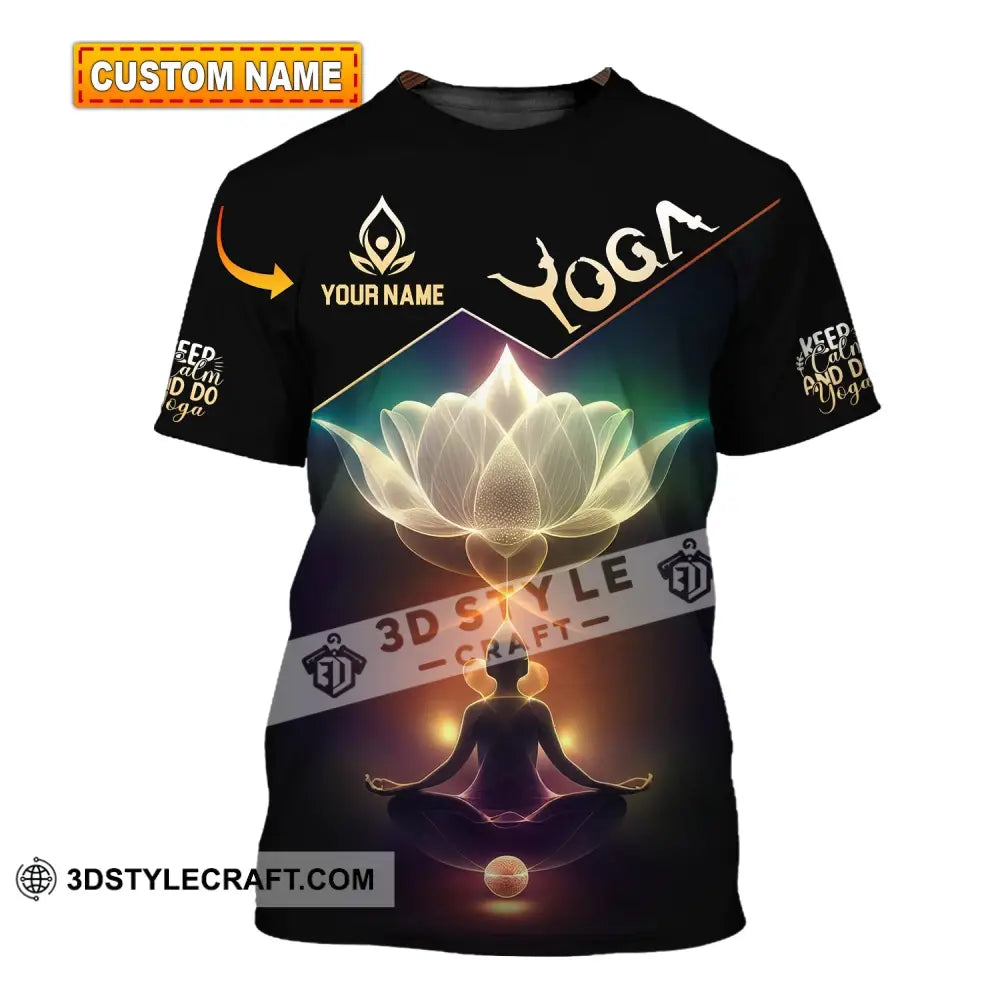 Woman Shirt Custom Name Yoga T-Shirt Hoodie Long Sleeve T-Shirt