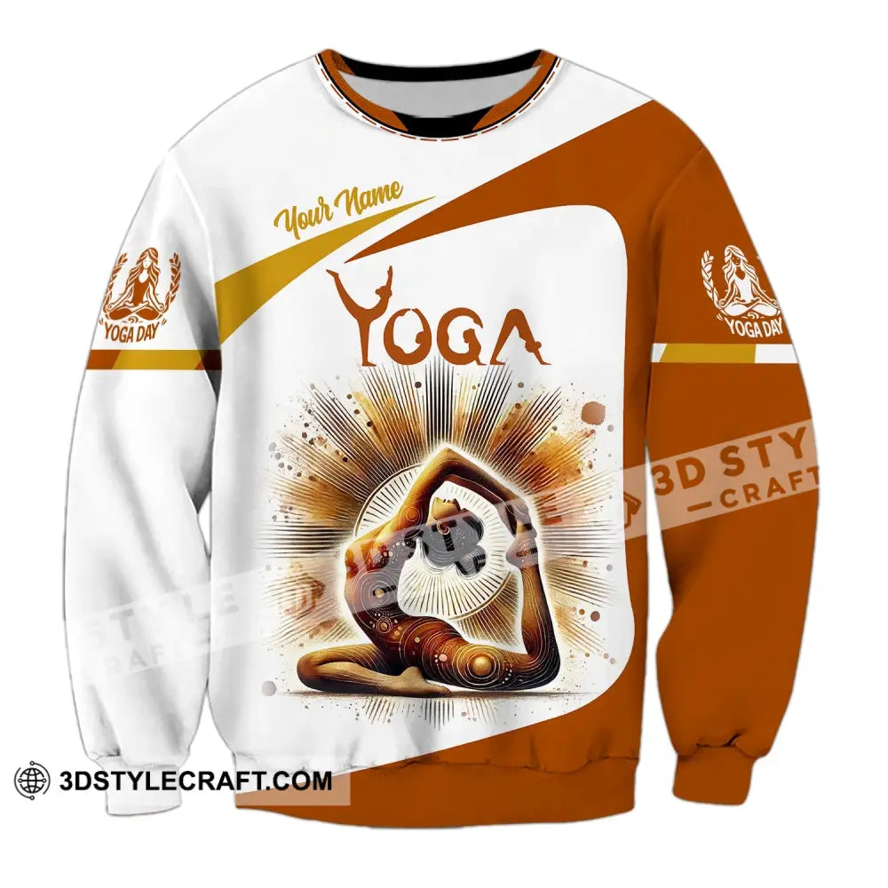 Woman Shirt Custom Name Yoga T-Shirt Hoodie Long Sleeve Gift For Lover / S T-Shirt