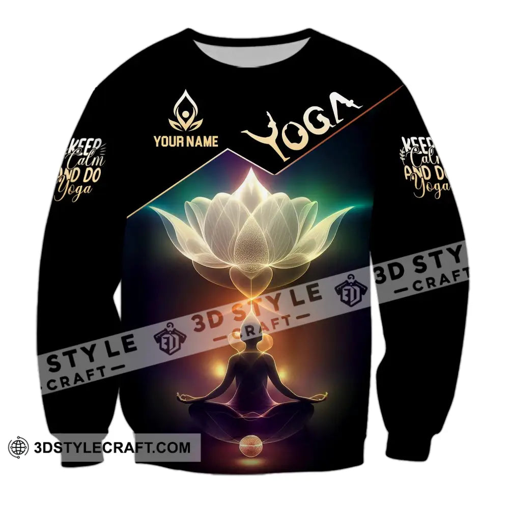 Woman Shirt Custom Name Yoga T-Shirt Hoodie Long Sleeve / S T-Shirt