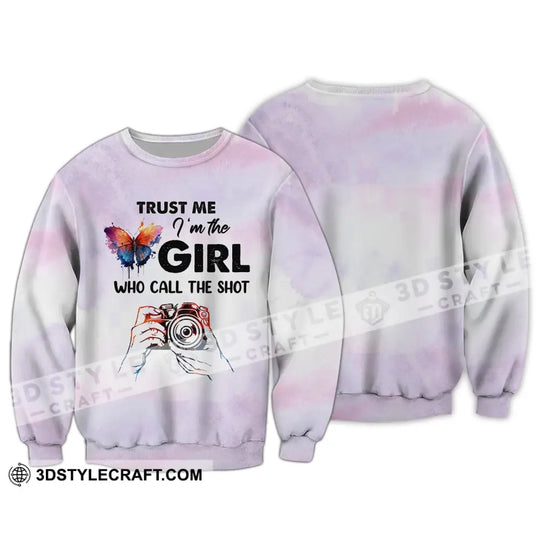 Woman Shirt, Photographer Shirt, The Girl Who Call The Shot, T-shirt For Photographers style option 4