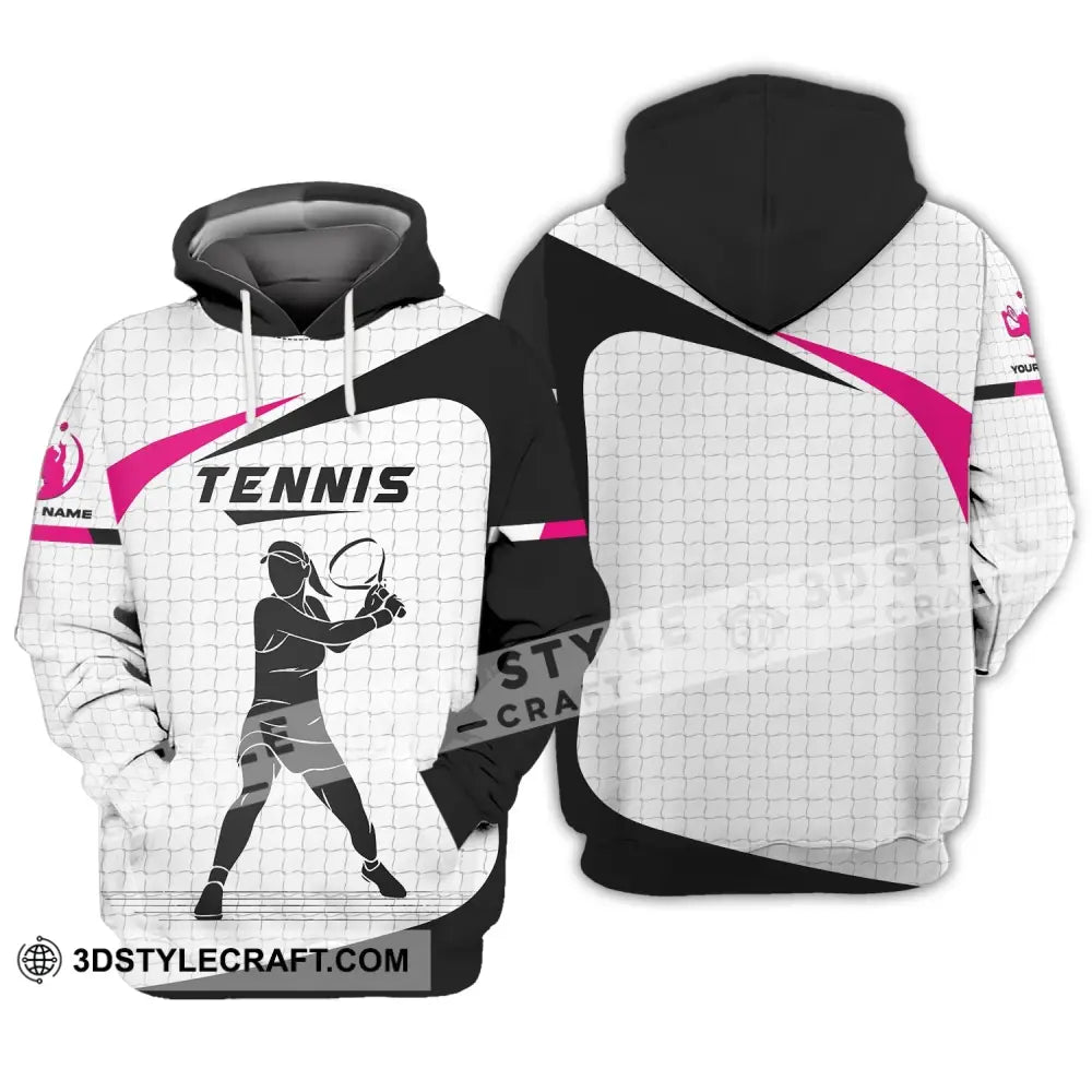 Woman Shirt Tennis T-Shirt Lover Gift Player Apparel Hoodie / S