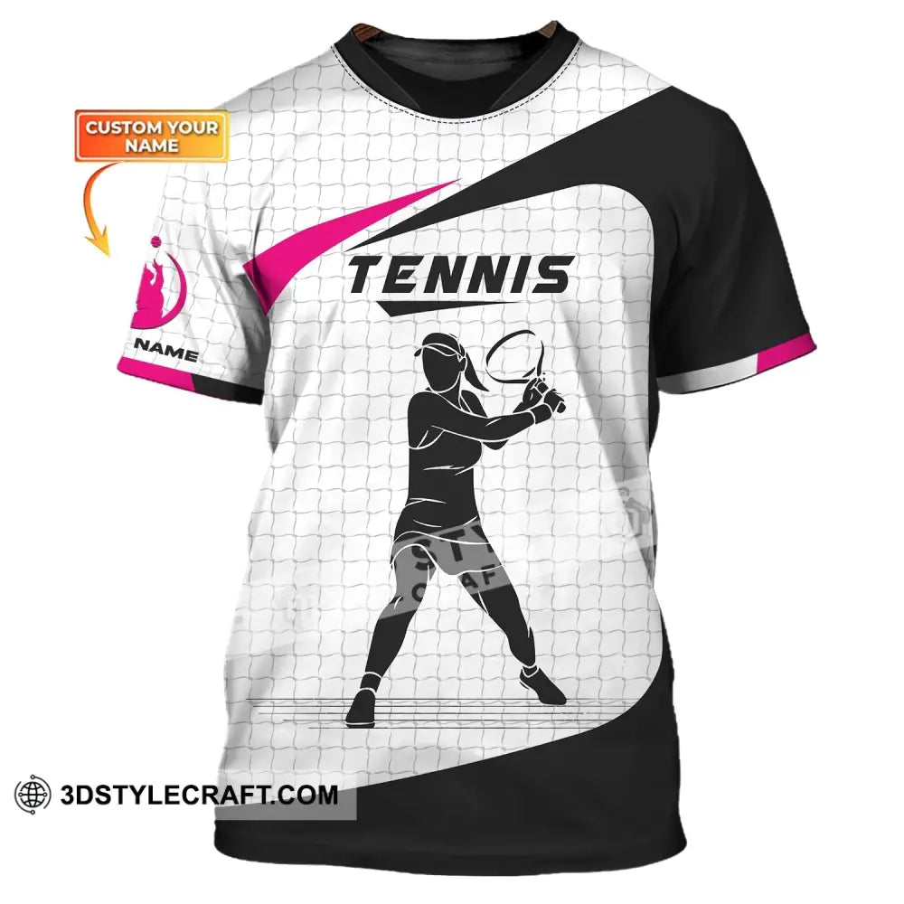 Woman Shirt Tennis T-Shirt Lover Gift Player Apparel / S