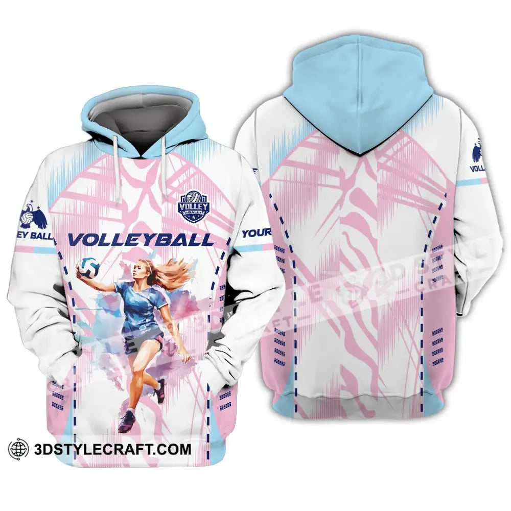 Woman Shirt Volleyball Custom Team T-Shirt For Club Gift Players Hoodie / S