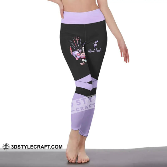 Women Clothing Nail Tech Sportwear Legging Pants For S