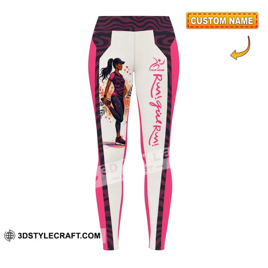 Women Pants - Custom Run Girl Run Sport Pants style option 1