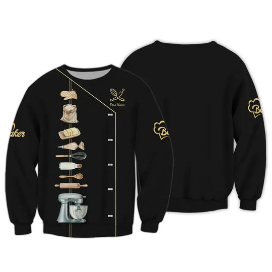 Women Shirt, Baking Lover Shirt, Baker Hoodie, Baker Sportwear style option 3