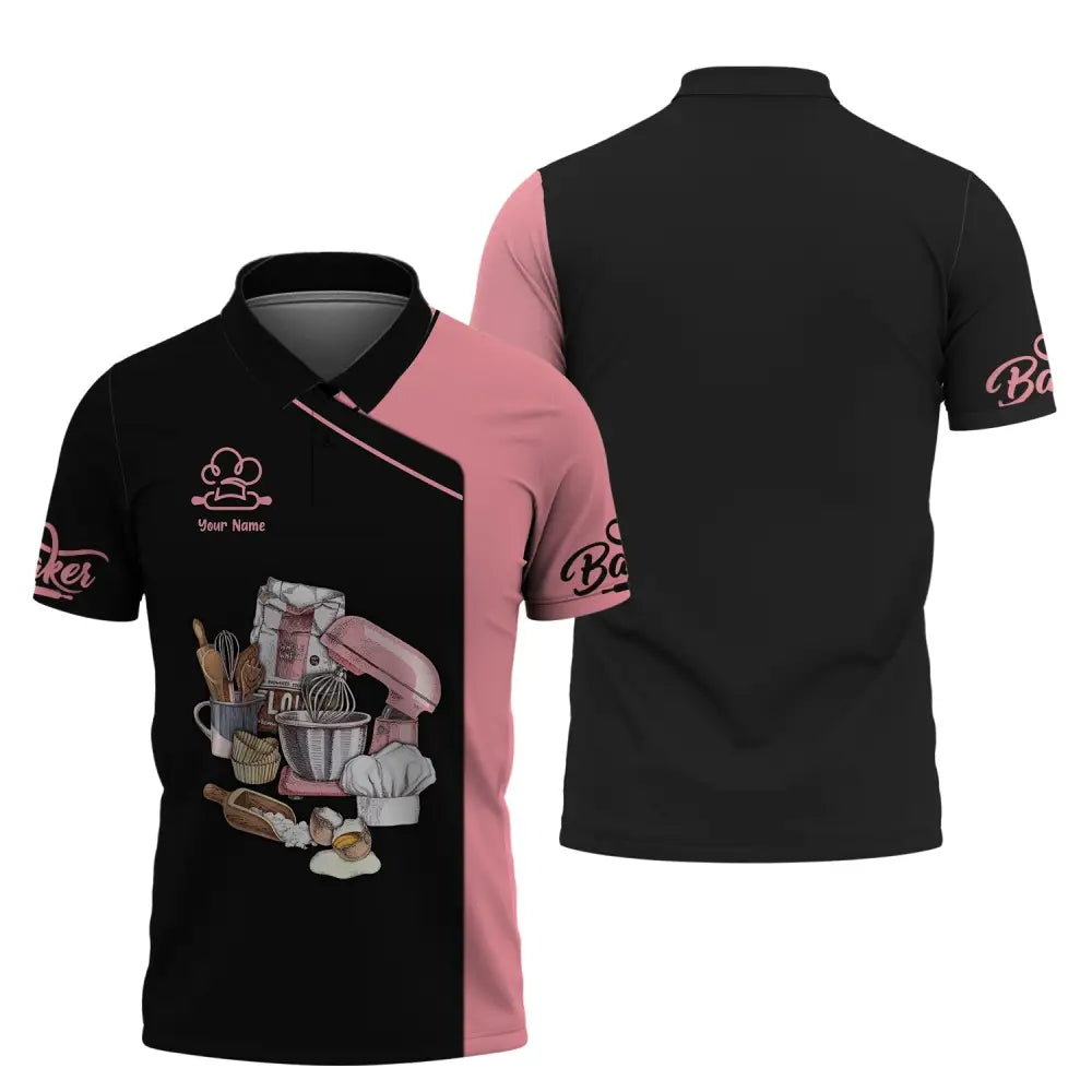 Women Shirt Baking Lover Baker Hoodie Sportwear Polo / S T-Shirt