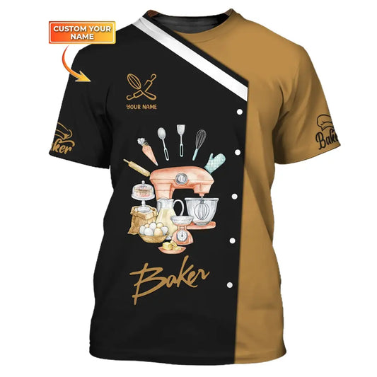 Women Shirt Baking Lover Baker Hoodie Sportwear T-Shirt / S