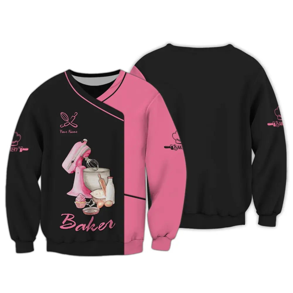Women Shirt Baking Lover Baker Sportwear Long Sleeve / S T-Shirt