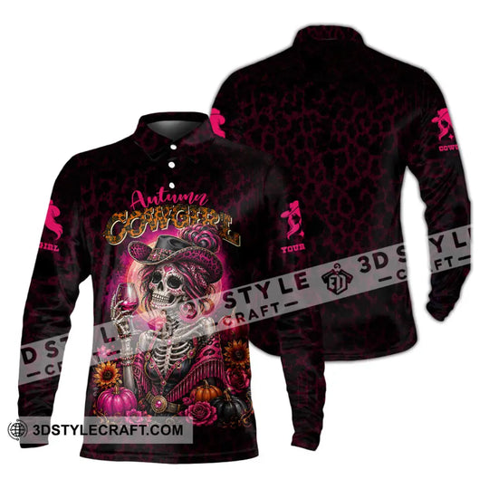 Women Shirt - Custom Autumn Cowgirl Shirt style option 4