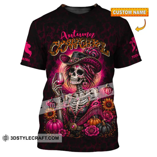 Women Shirt - Custom Autumn Cowgirl Shirt style option 1