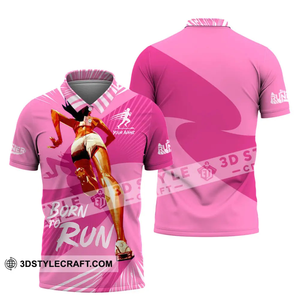 Women Shirt - Custom Born To Run Shirt - Polo Shirt / S - T-shirt