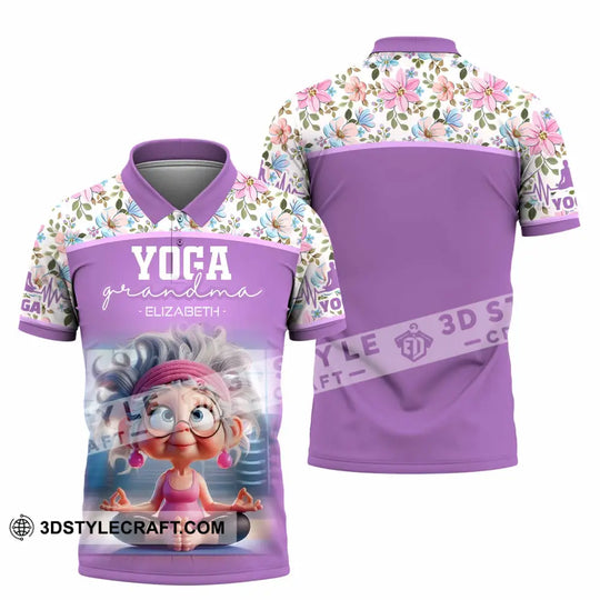 Women Shirt - Custom Chill Relax Yoga Granndma Shirt style option 3