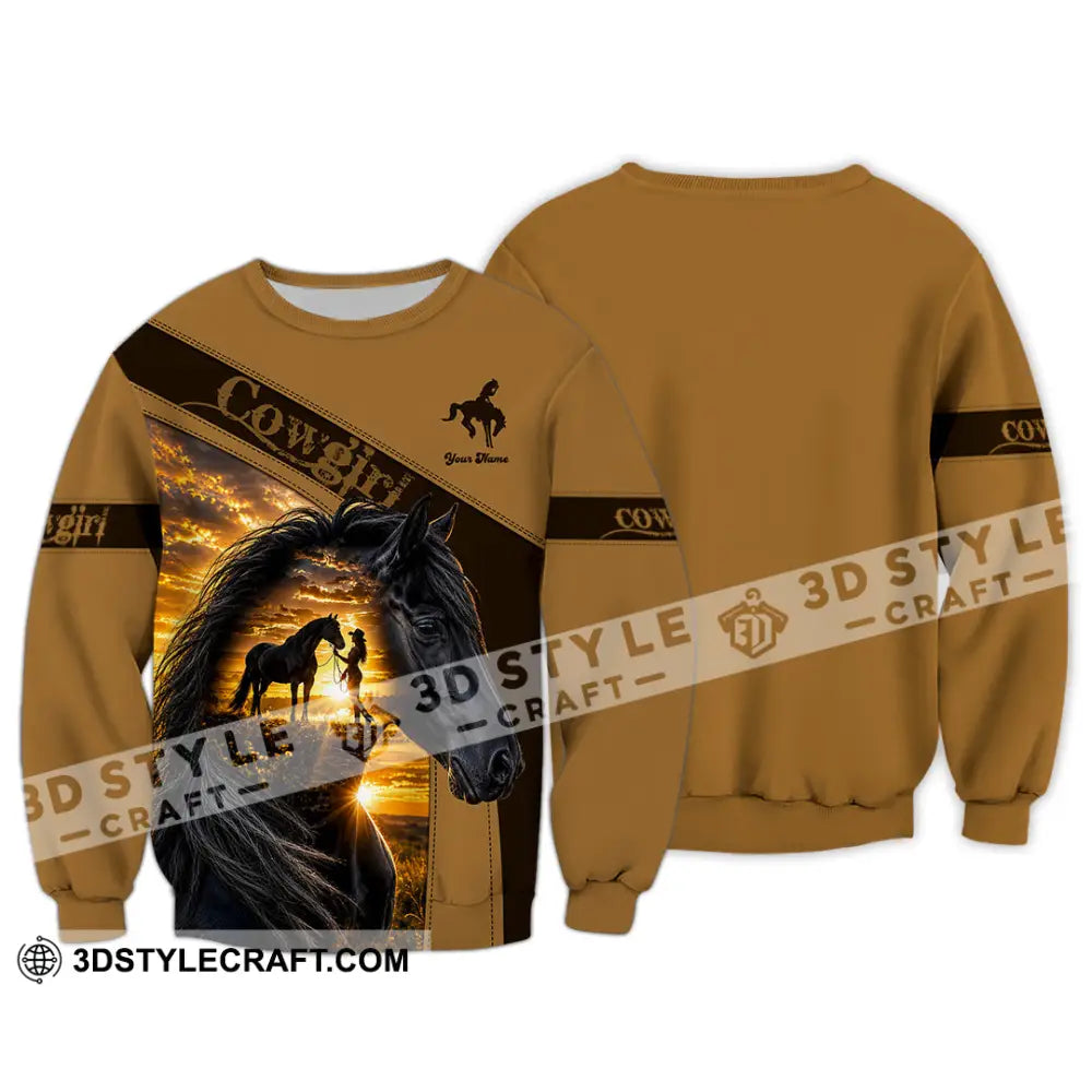 Women Shirt - Custom Cowgirl Shirt - Long Sleeve / S - T-shirt
