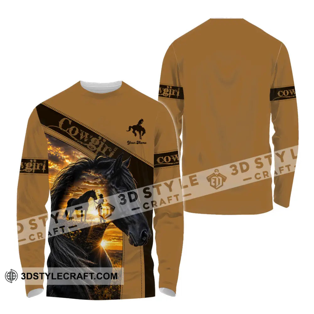 Women Shirt - Custom Cowgirl Shirt - Long Sleeve Shirt / S - T-shirt