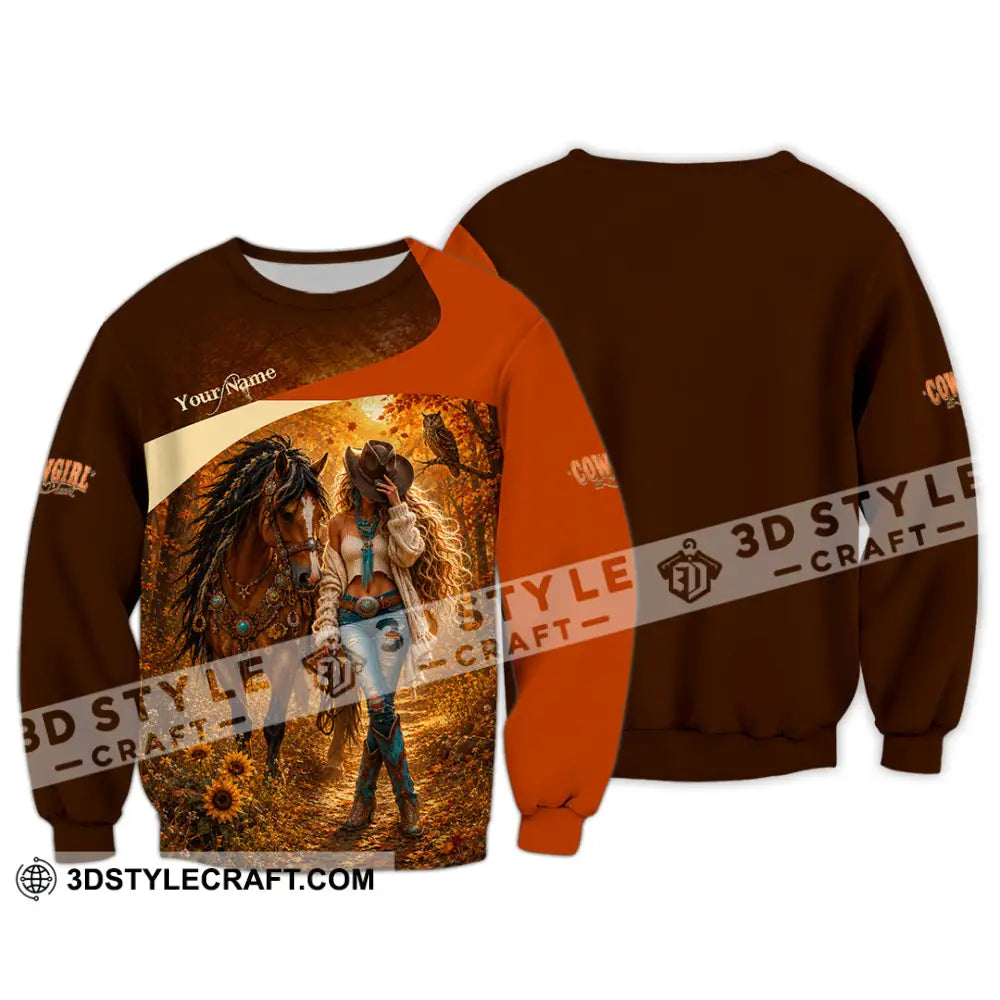 Women Shirt - Custom Cowgirl Shirt - Long Sleeve / S - T-shirt