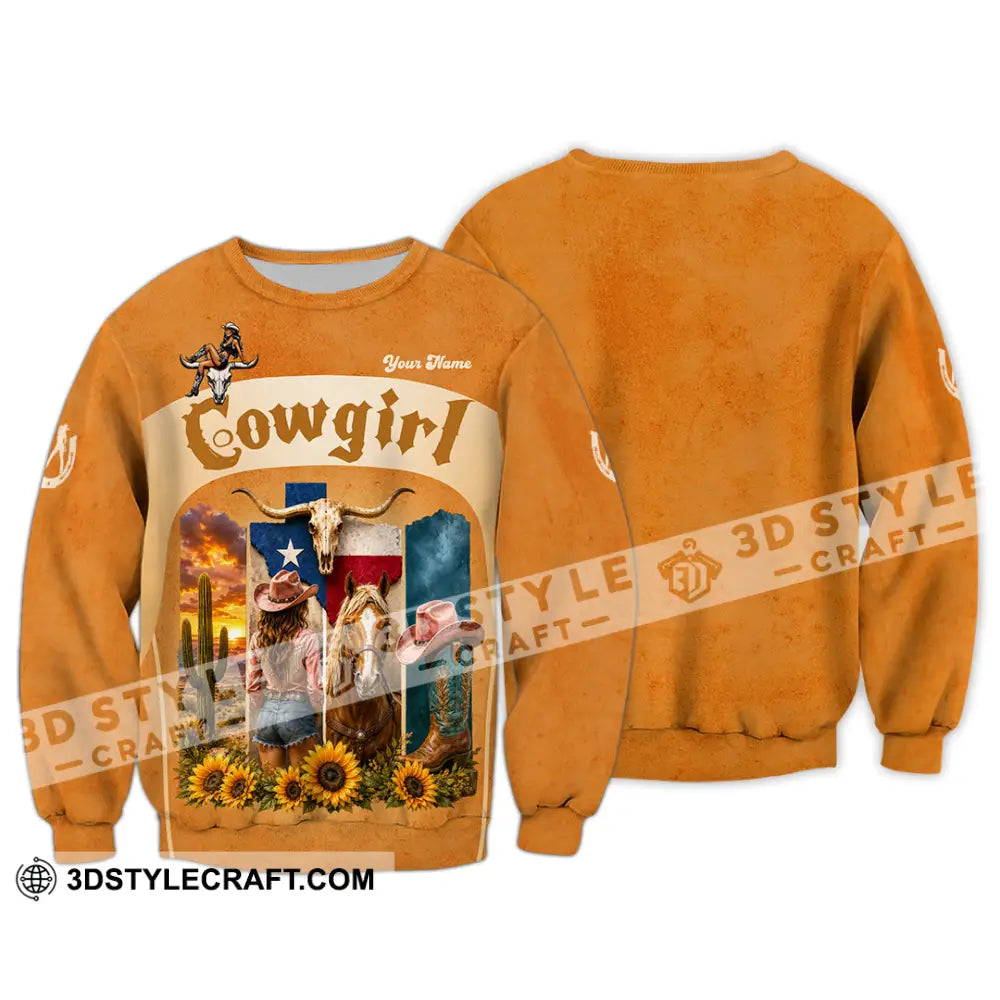 Women Shirt - Custom Cowgirl Shirt - Long Sleeve / S - T-shirt