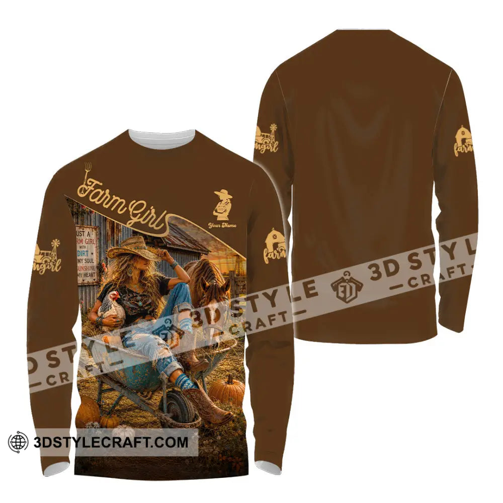 Women Shirt - Custom Cowgirl Shirt - Long Sleeve Shirt / S - T-shirt