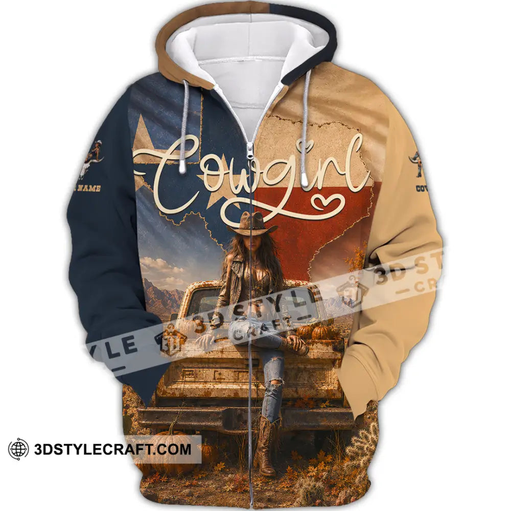 Women Shirt - Custom Cowgirl Shirt - Zipper Hoodie / S - T-shirt