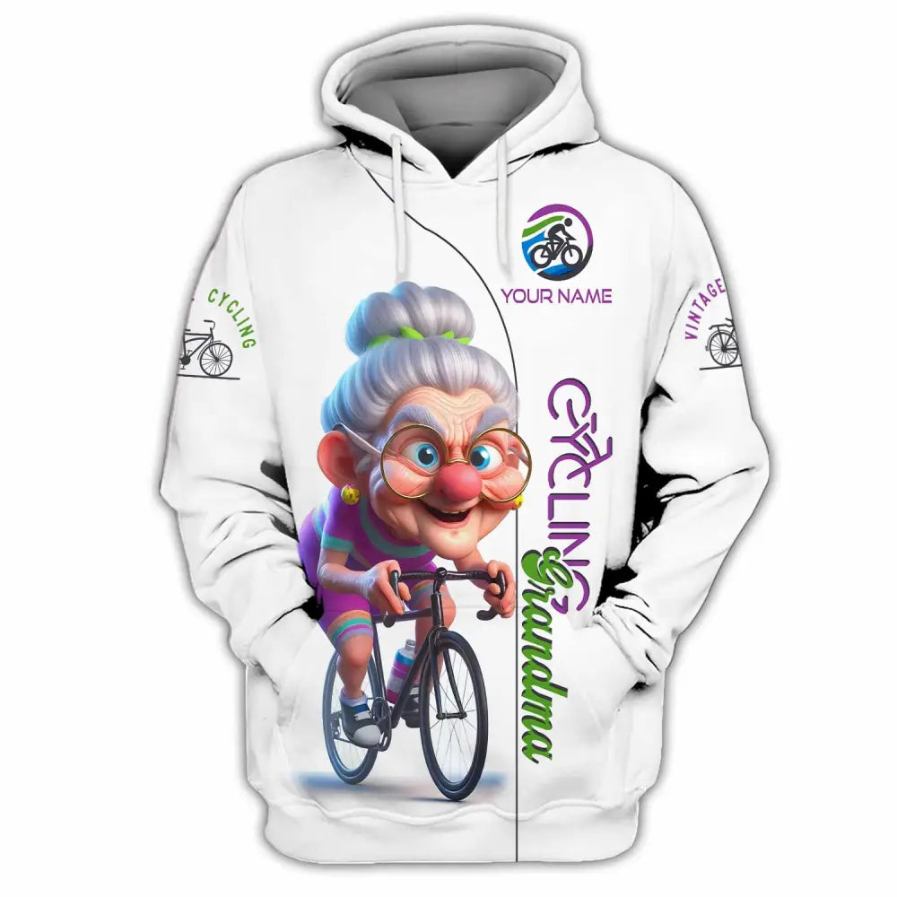 Women Shirt - Custom Cycling Grandma Sports Shirt Hoodie / S T-shirt