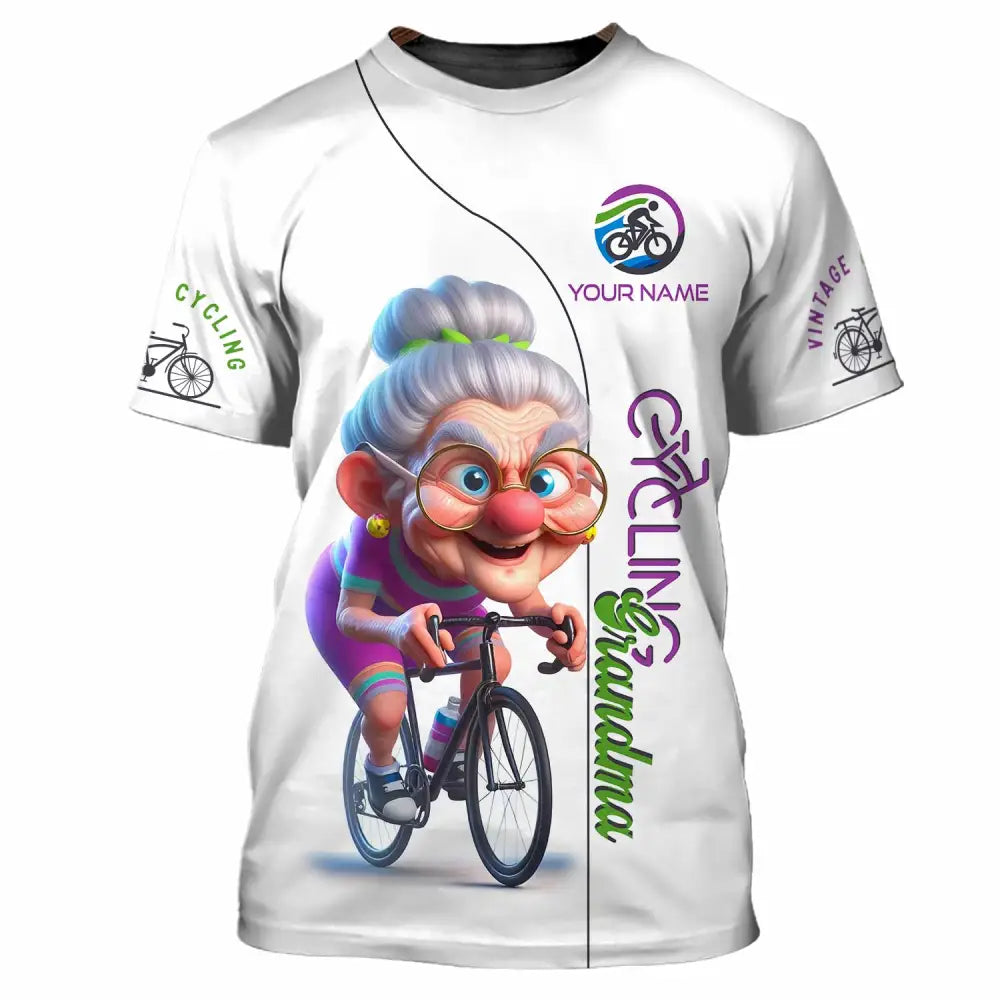 Women Shirt - Custom Cycling Grandma Sports Shirt T-Shirt / S T-shirt