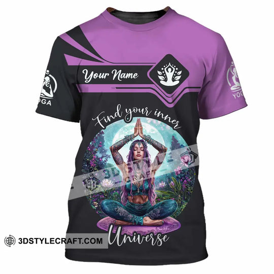 Women Shirt - Custom Find Your Inner Universe Yoga Shirt style option 4