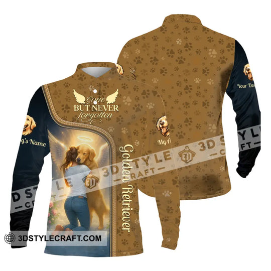 Women Shirt - Custom Golden Retriever Gone But Never Forgotten Shirt style option 3