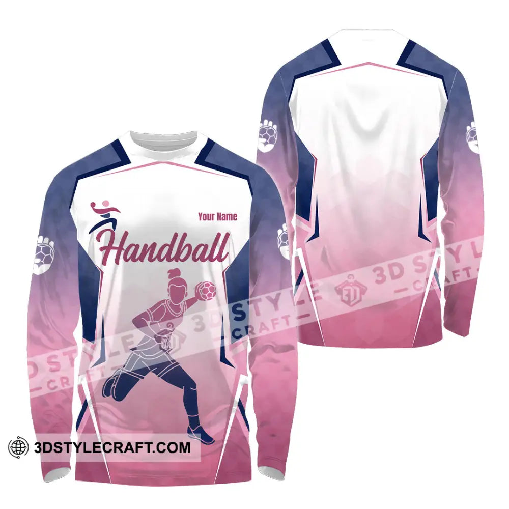 Women Shirt - Custom Handball 3D Shirt - Long Sleeve Shirt / S - T-shirt