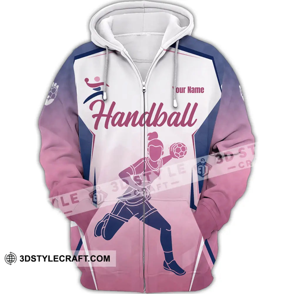 Women Shirt - Custom Handball 3D Shirt - Zipper Hoodie / S - T-shirt