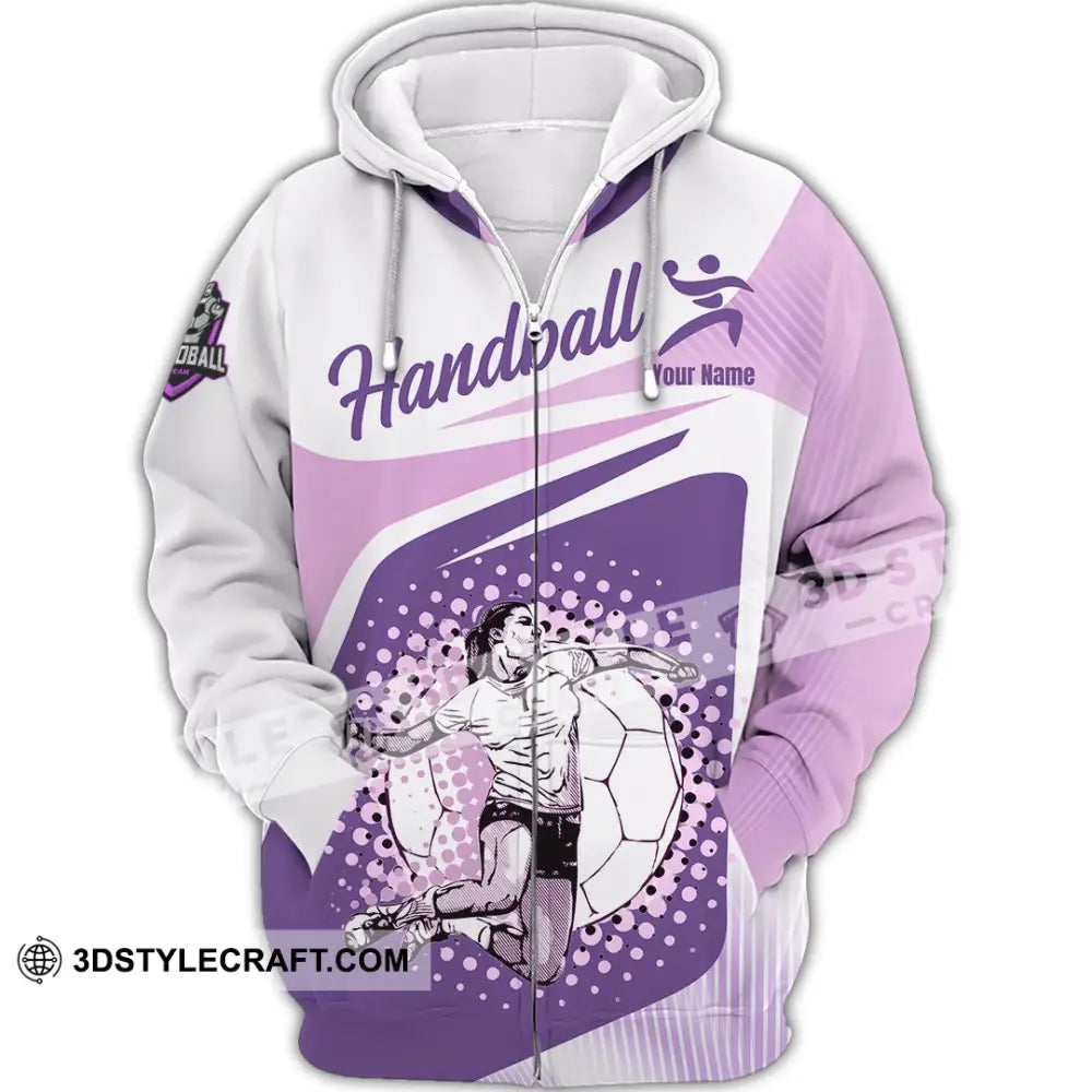 Women Shirt - Custom Handball 3D Shirt - Zipper Hoodie / S - T-shirt