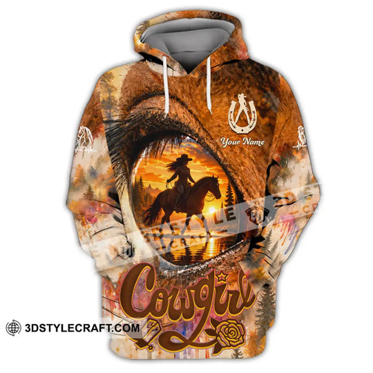 Women Shirt - Custom Horse Girl, Cowgirl Shirt style option 2