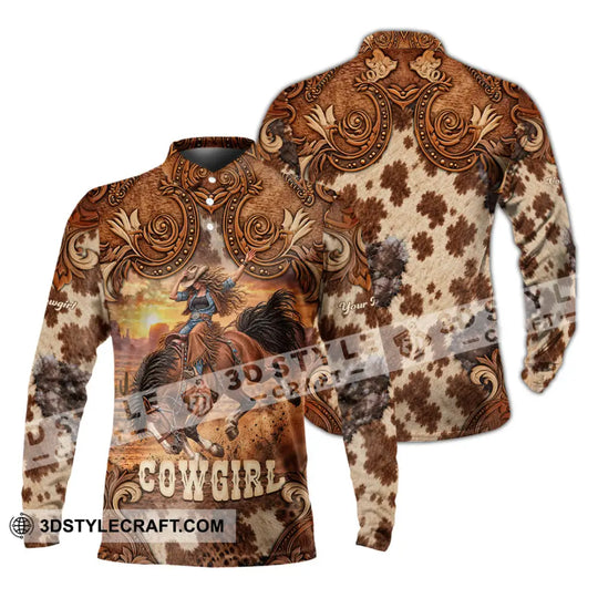 Women Shirt - Custom Horse Girl, Cowgirl Shirt style option 4
