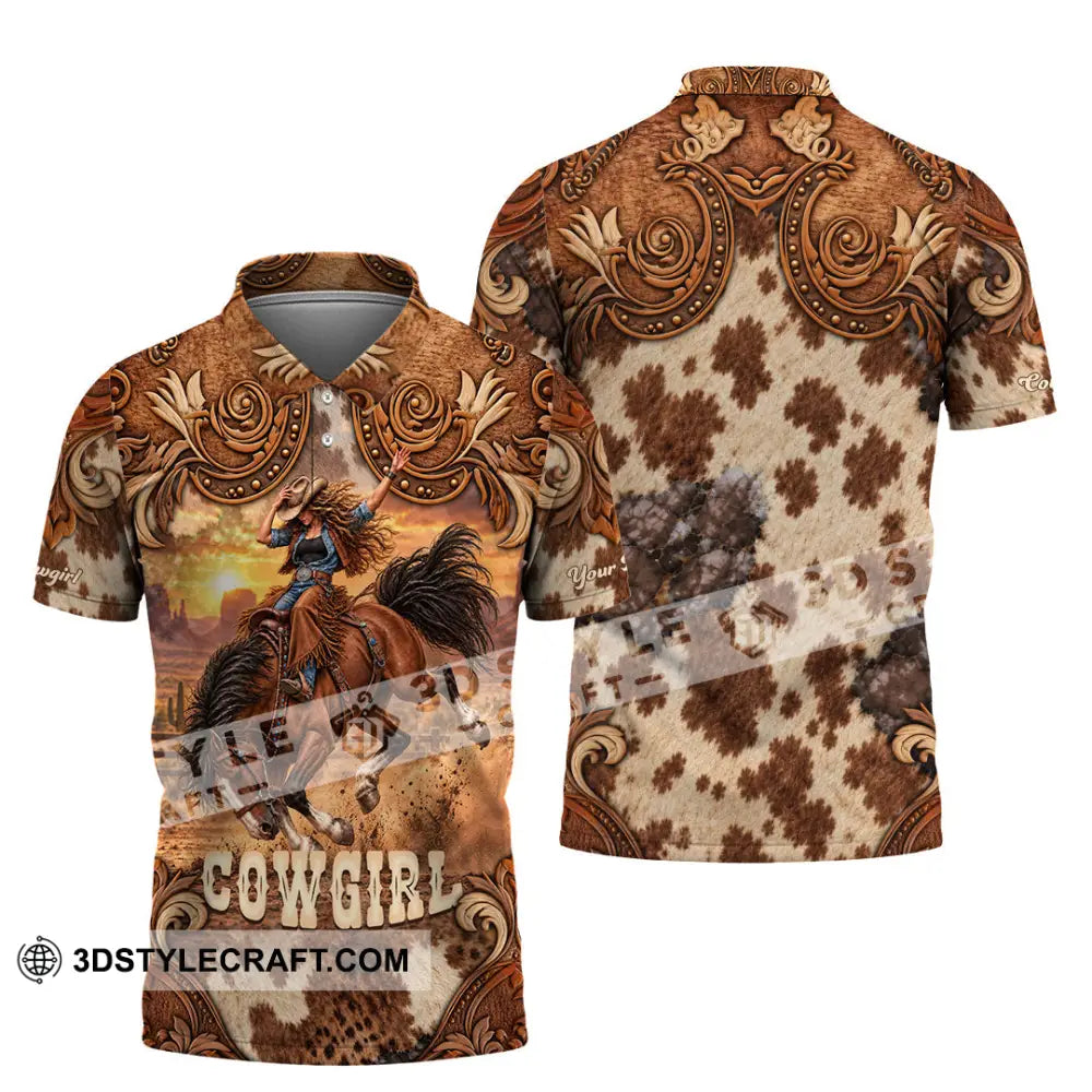 Women Shirt - Custom Horse Girl Cowgirl Shirt - Polo Shirt / S - T-shirt