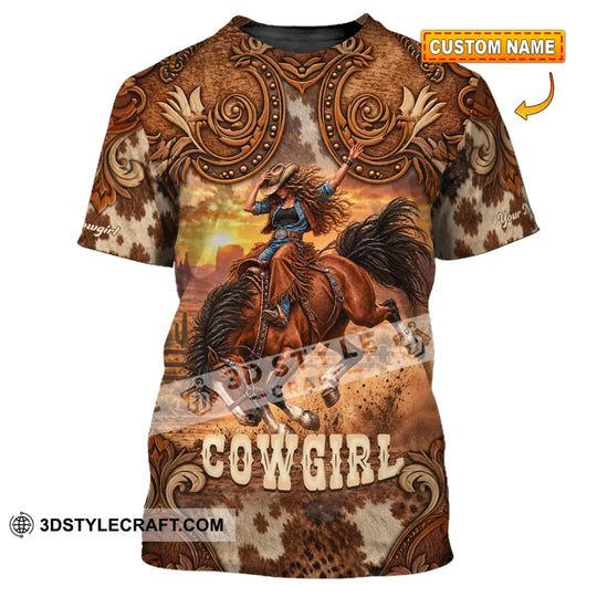 Women Shirt - Custom Horse Girl, Cowgirl Shirt style option 1