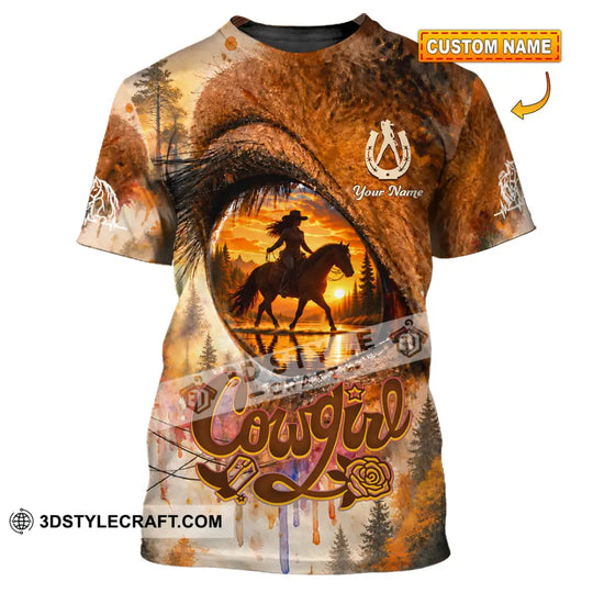 Women Shirt - Custom Horse Girl, Cowgirl Shirt style option 1