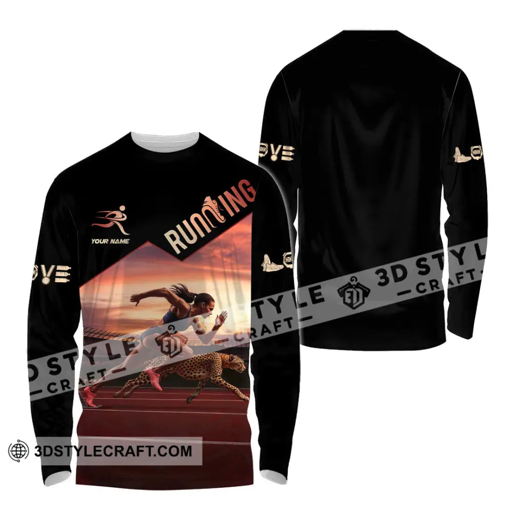 Women Shirt - Custom Love Running Player Shirt Long Sleeve Shirt / S T-shirt