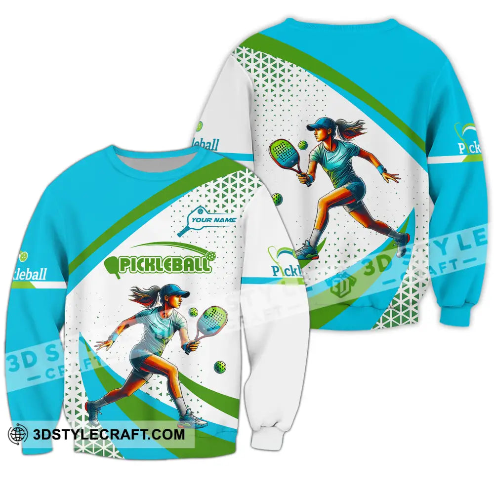 Women Shirt - Custom Name Sport Pickleball Classic Long Sleeve / S T-Shirt