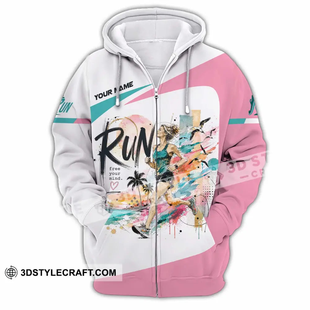 Women Shirt - Custom Running Shirt - Zipper Hoodie / S - T-shirt
