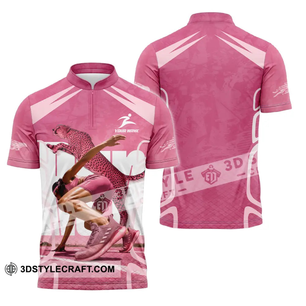 Women Shirt - Custom Running Shirt - Zipper Polo Shirt / S - T-shirt