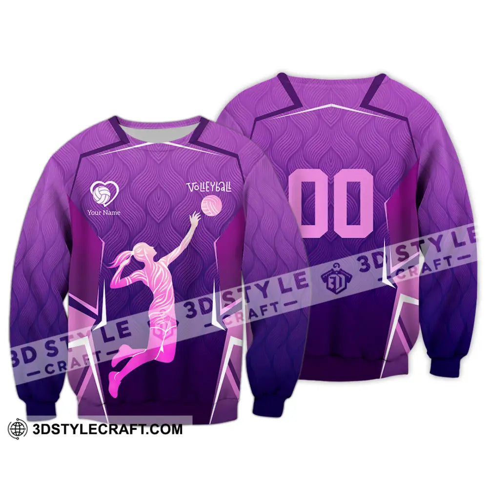 Women Shirt - Custom Volleyball 3D Shirt - Long Sleeve / S - T-shirt