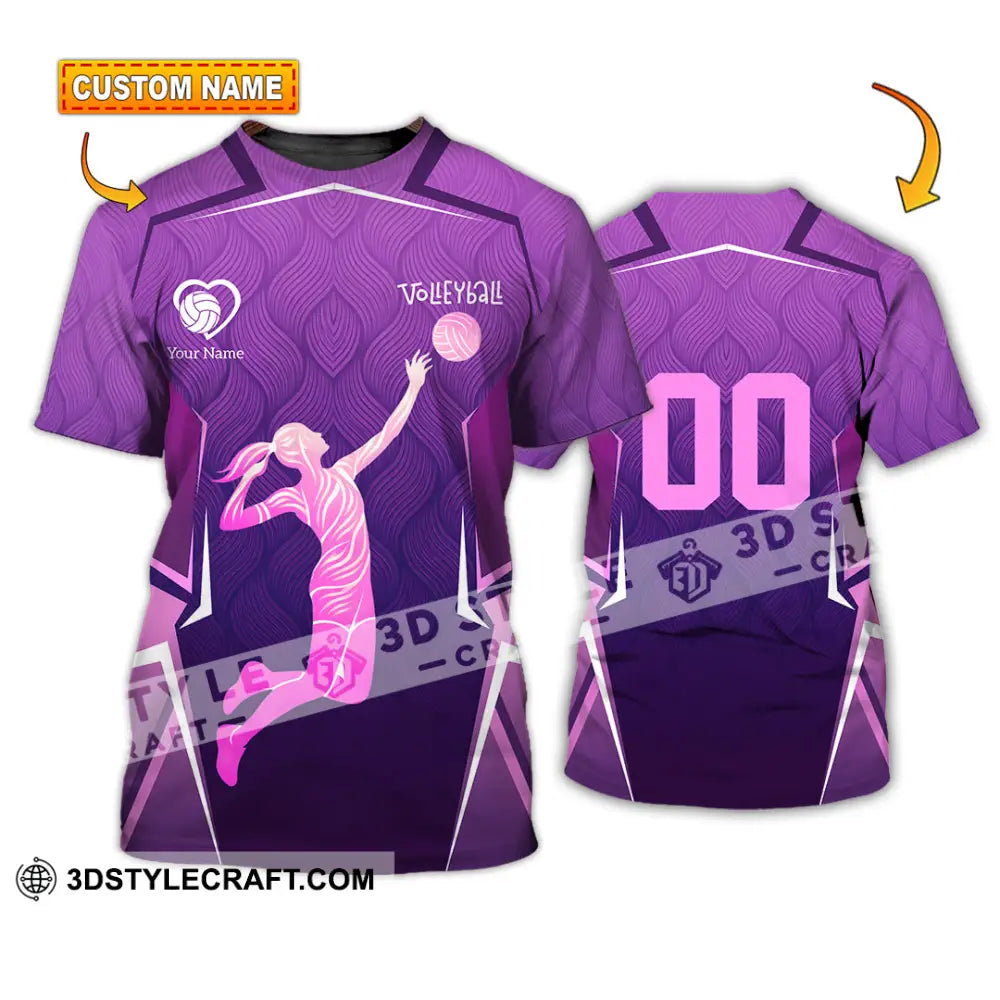 Women Shirt - Custom Volleyball 3D Shirt - T-shirt