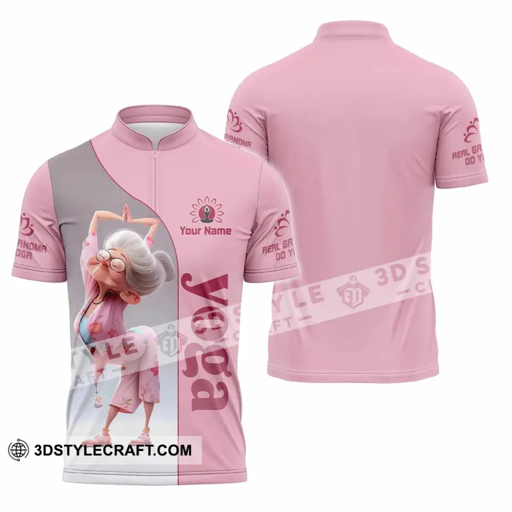 Women Shirt - Custom Yoga Shirt - Zipper Polo Shirt / S - T-shirt