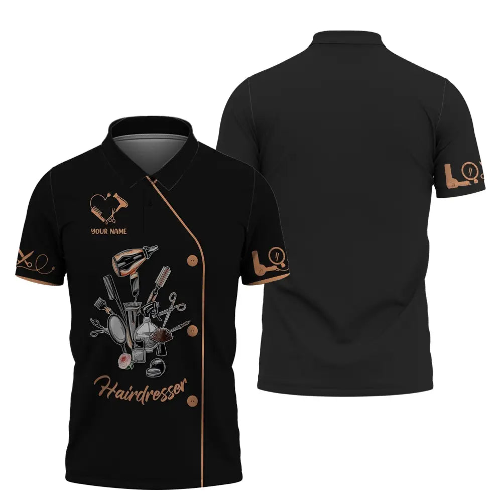 Women Shirt Hair Stylist Hairdresser Hoodie Sportwear Polo / S T-Shirt