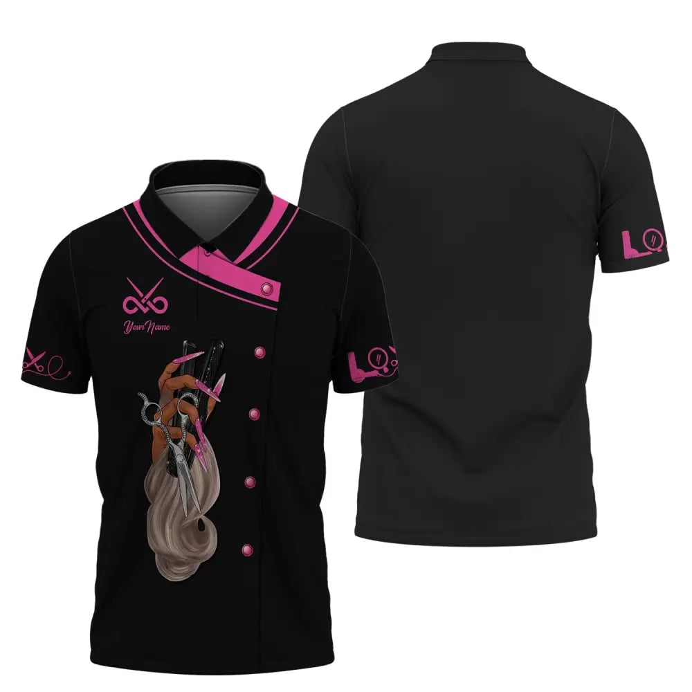 Women Shirt Hair Stylist Hairdresser Hoodie Sportwear Polo / S T-Shirt