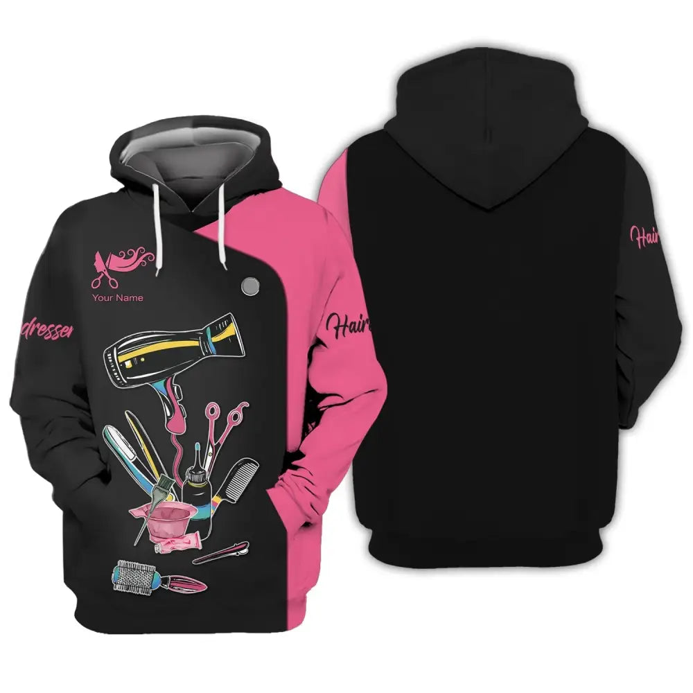 Women Shirt Hair Stylist Hairdresser Hoodie Sportwear / S T-Shirt