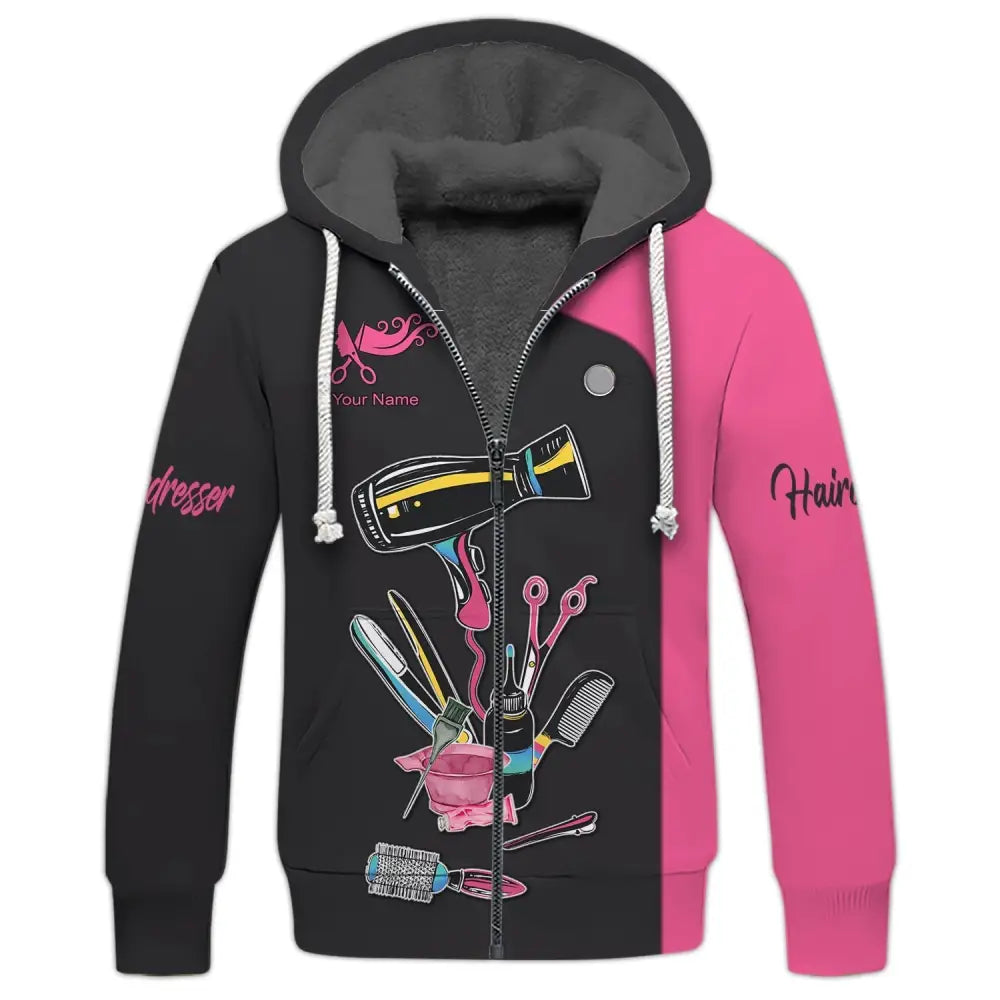 Women Shirt Hair Stylist Hairdresser Hoodie Sportwear T-Shirt