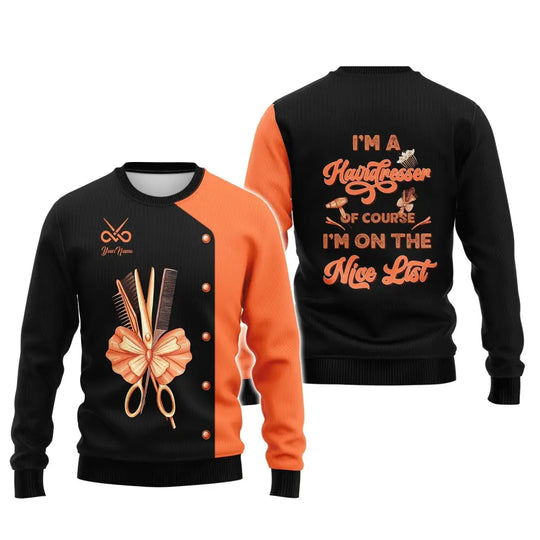 Women Shirt, Hair Stylist Shirt, Hairdresser Hoodie, Hairdresser Sportwear style option 4